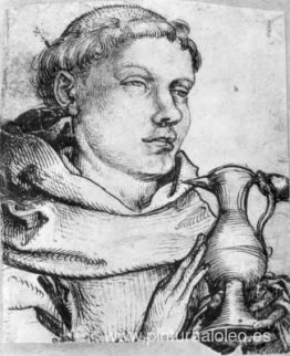 Busto de un monje asistiendo a la comunión Busto de un monje asistiendo a la comunión