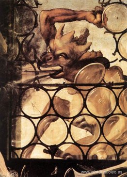 El diablo atacando la ventana (detalle de San Antonio Ermitaño d El diablo atacando la ventana (detalle de San Antonio Ermitaño d