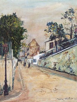 Calle Norvins cerca de Montmartre Calle Norvins cerca de Montmartre