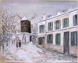 Moulin de Sannois bajo la nieve Moulin de Sannois bajo la nieve