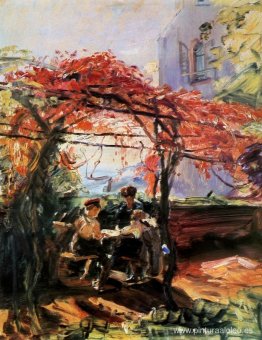 Los hijos del artista en el jardín. Los hijos del artista en el jardín.