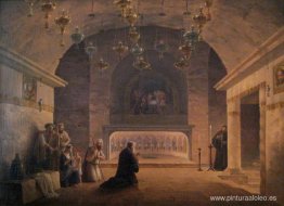 Vista de la Iglesia de la Natividad en 1833. Vista de la Iglesia de la Natividad en 1833.