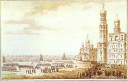 Vista de la plaza Sobornaya en el Kremlin de Moscú Vista de la plaza Sobornaya en el Kremlin de Moscú