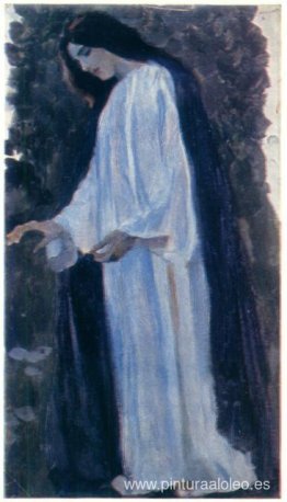Retrato de O. Nesterova, la hija del artista. Retrato de O. Nesterova, la hija del artista.