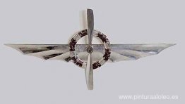 Ala plateada con corona Ala plateada con corona