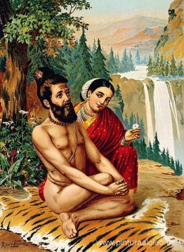 Menaka la ninfa tentando al yogui Menaka la ninfa tentando al yogui