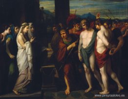 Pílades y Orestes llevados como víctimas ante Ifigenia Pílades y Orestes llevados como víctimas ante Ifigenia