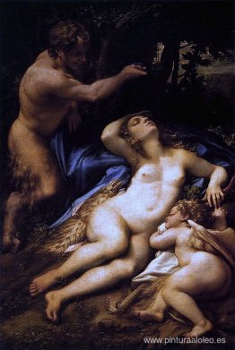 Venus, Sátiro y Cupido Venus, Sátiro y Cupido