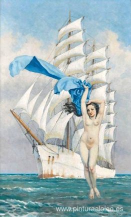 Venus con un velo azul Venus con un velo azul