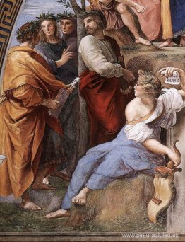 El Parnaso, de la Stanza delle Segnatura (detalle) El Parnaso, de la Stanza delle Segnatura (detalle)