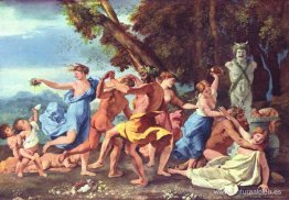 Bacanal ante una estatua de Pan Bacanal ante una estatua de Pan