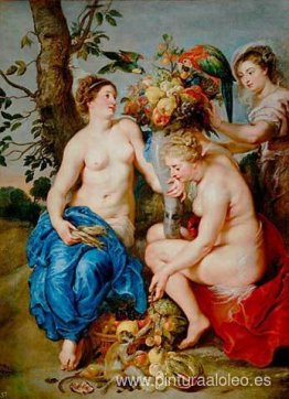 Ceres con dos ninfas Ceres con dos ninfas