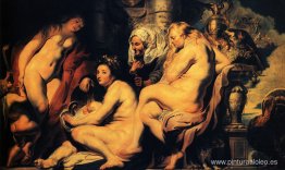 Las Hijas de Cécrops encuentran al niño Erichtonio Las Hijas de Cécrops encuentran al niño Erichtonio