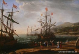 Marine con los troyanos quemando sus barcos Marine con los troyanos quemando sus barcos