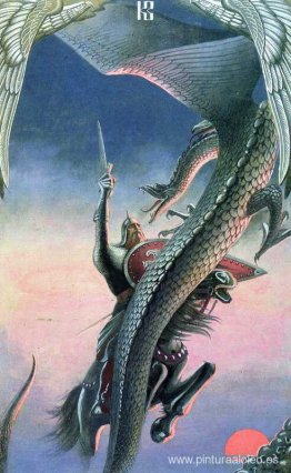 La batalla de Dobrynya con un dragón La batalla de Dobrynya con un dragón