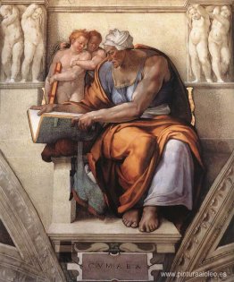 Techo de la Capilla Sixtina: Sibila de Cumas Techo de la Capilla Sixtina: Sibila de Cumas