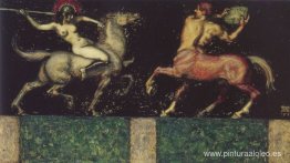 amazona y centauro amazona y centauro