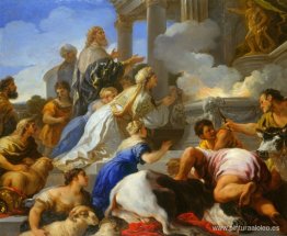 Los padres de Psique ofrecen sacrificio a Apolo Los padres de Psique ofrecen sacrificio a Apolo