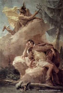 Mercurio, de Mercurio exhortando a Eneas a abandonar Cartago Mercurio, de Mercurio exhortando a Eneas a abandonar Cartago