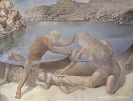 Hércules levanta la piel del mar e impide por un instante que Ve Hércules levanta la piel del mar e impide por un instante que Ve