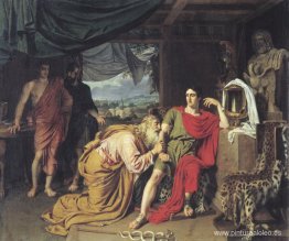 Príamo pide a Aquiles el cuerpo de Héctor Príamo pide a Aquiles el cuerpo de Héctor