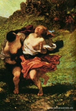 Dos ninfas perseguidas por sátiros Dos ninfas perseguidas por sátiros