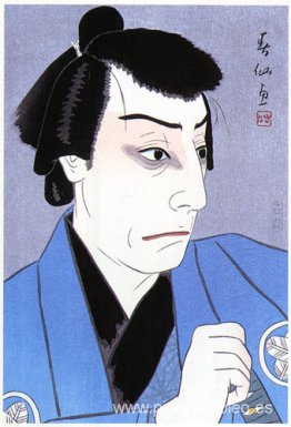 Ichikawa Ebiso como Hayano Kanpei en Chushingura Ichikawa Ebiso como Hayano Kanpei en Chushingura