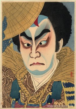 Ichiikawa Chusha en el papel de Mitsuhide Ichiikawa Chusha en el papel de Mitsuhide