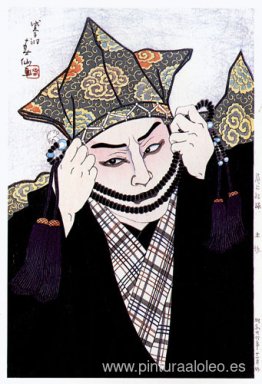 Onoe Shoroku como sacerdote en Tsuchigumo Onoe Shoroku como sacerdote en Tsuchigumo