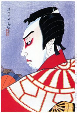 Morita Kan'ya como Kitsune Tadanobu en Yoshitsune Senbon Zakura Morita Kan'ya como Kitsune Tadanobu en Yoshitsune Senbon Zakura