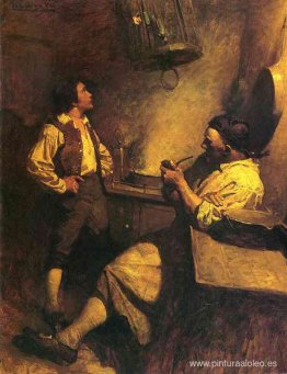 Jim Hawkins, Long John Silver y su loro Jim Hawkins, Long John Silver y su loro