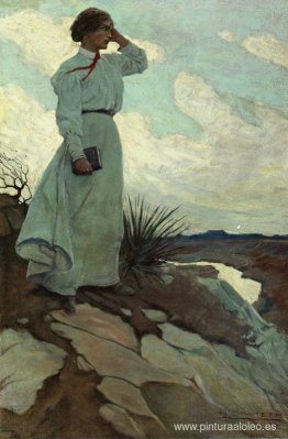 A Louise le encantaba subir a la cima de una de las colinas árid A Louise le encantaba subir a la cima de una de las colinas árid