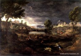 Paisaje tormentoso con Píramo y Tisbe Paisaje tormentoso con Píramo y Tisbe