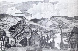 Estudio de escenografía para "Snow Maiden" Estudio de escenografía para "Snow Maiden"