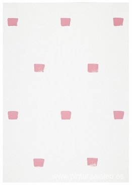 Impresiones de un pincel nº 50 repetidas a intervalos regulares Impresiones de un pincel nº 50 repetidas a intervalos regulares