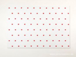 Impresiones de un pincel nº 50 repetidas a intervalos regulares Impresiones de un pincel nº 50 repetidas a intervalos regulares