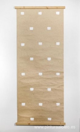 Impresiones de un pincel nº 50 repetidas a intervalos regulares Impresiones de un pincel nº 50 repetidas a intervalos regulares