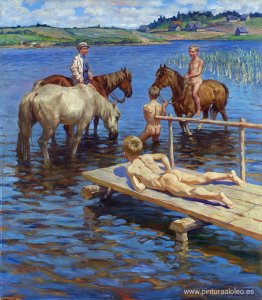 caballos bañándose caballos bañándose