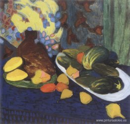 Bodegón con frutas y verduras. Bodegón con frutas y verduras.