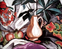 Naturaleza muerta con Peatcher y manzanas Naturaleza muerta con Peatcher y manzanas