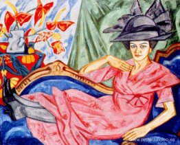 La dama de rosa (hermana del artista Anna Rozanova) La dama de rosa (hermana del artista Anna Rozanova)
