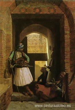 Arnauts de El Cairo en la puerta de Bab-el-Nasr Arnauts de El Cairo en la puerta de Bab-el-Nasr
