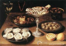 Naturaleza muerta con ostras y pasteles Naturaleza muerta con ostras y pasteles