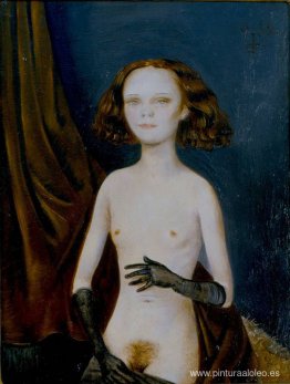 Chica desnuda con guantes Chica desnuda con guantes