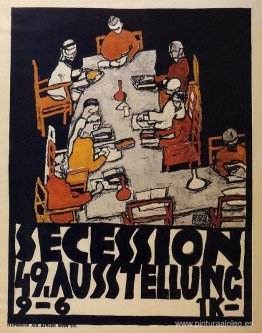 Cartel de la Secesión de Viena, 49ª exposición, Die Freunde Cartel de la Secesión de Viena, 49ª exposición, Die Freunde
