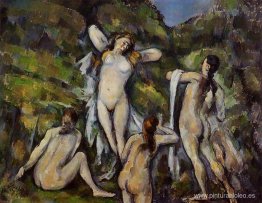 cuatro bañistas cuatro bañistas