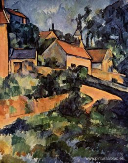 Girando la carretera en Montgeroult Girando la carretera en Montgeroult