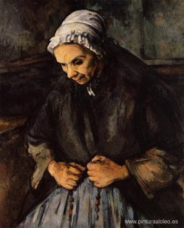 Anciana con un rosario Anciana con un rosario