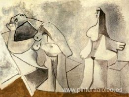 Dos mujeres sentadas Dos mujeres sentadas