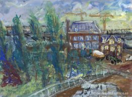 Ver en KNSM-laan en la ciudad de Amsterdam Ver en KNSM-laan en la ciudad de Amsterdam